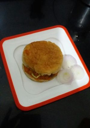 A picture of Leftover Bhaji Burger.