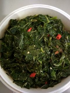 Foto resep Tumis daun singkong pepaya