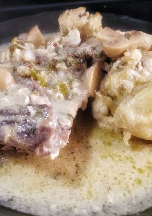 Una foto de Pollo a la crema
