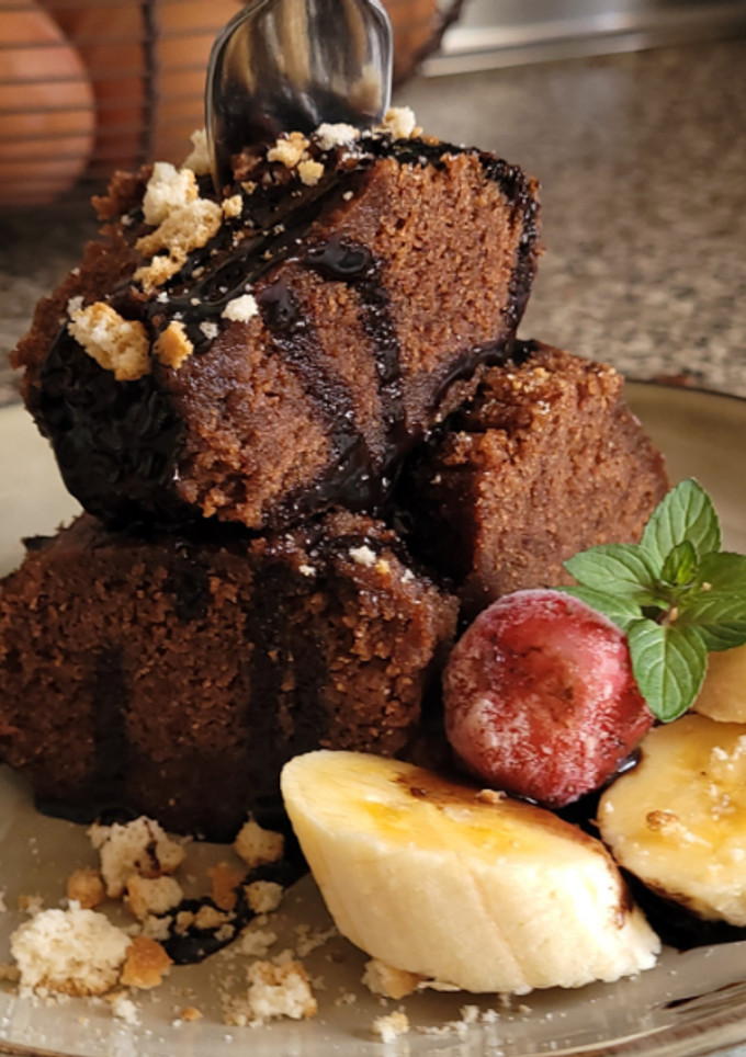 Una foto de Brownie al microondas