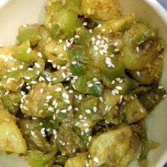 A picture of Sesameseeds with Shimla mirch aloo.
