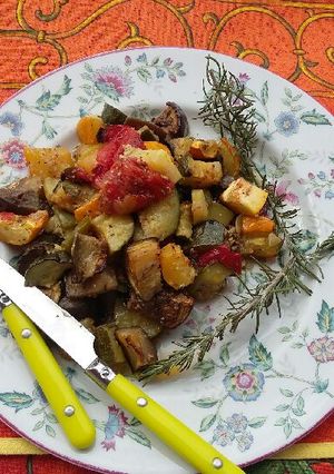 Une photo de Ratatouille au four....fondante !