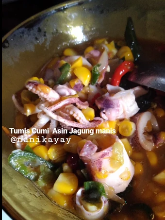 Cara Mudah Membuat Resep  Tumis Cumi Asin Jagung Manis yang Bisa Manjain Lidah, Bisa Manjain Lidah