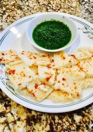 A picture of Rawa dhokla.