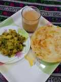 ANDEY MATAR AALOO KA BHURTA RESHMI PARATHA & TEA