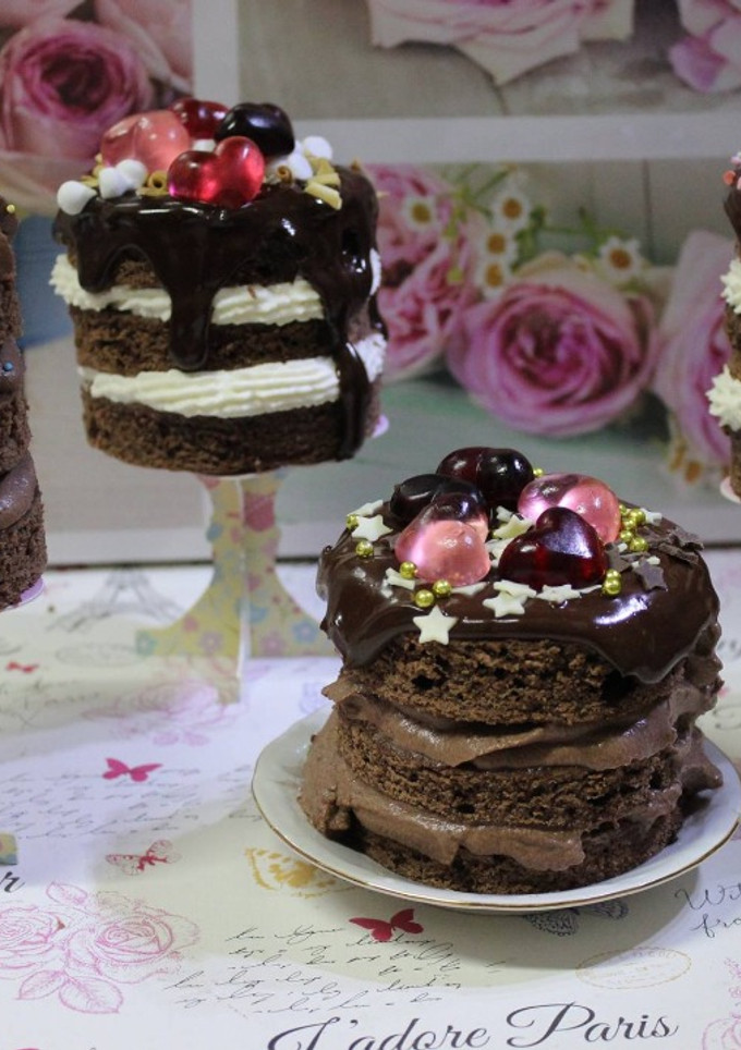 Una foto de Mini cakes de chocolate