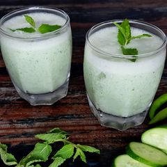 A picture of Spicy Cucumber Buttermilk Cooler.