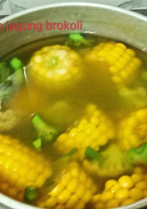 Foto resep Sup jagung brokoli