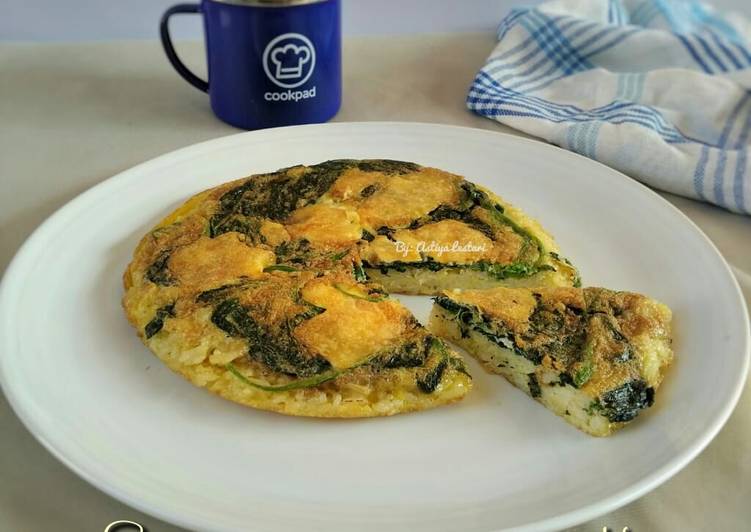 Resep Spinach Rice Omelette yang Lezat