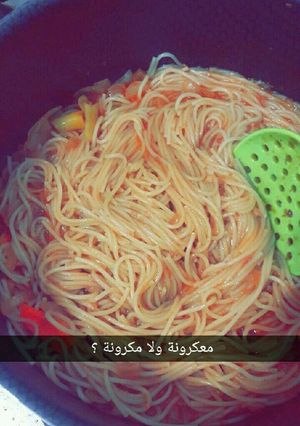 صورة لوصفة طريقة عمل السباكيتي باللحمة البيف