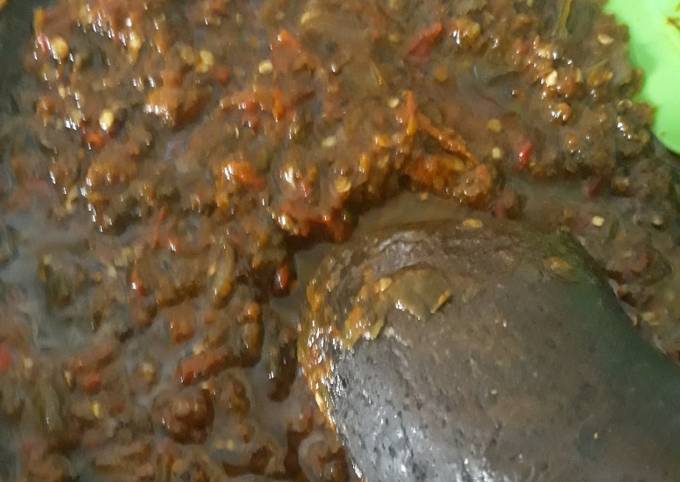 Sambel terasi simpel (selera saya)