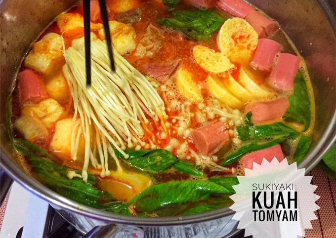 Resep Sukiyaki Kuah Tomyam Oleh Lse Lusia Cookpad