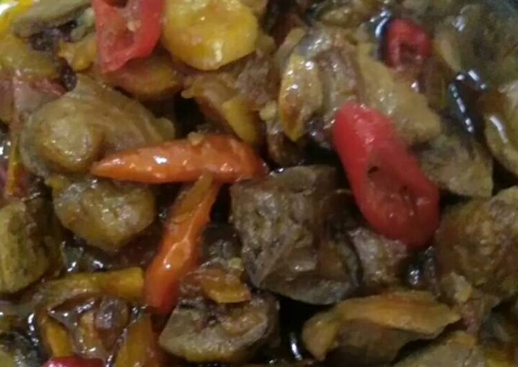 Langkah meracik Hati ampla kuah asam manis, Bisa Manjain Lidah