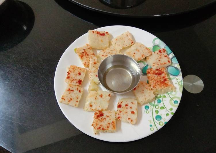 Simple Way to Make Any-night-of-the-week Gujarati dhokla