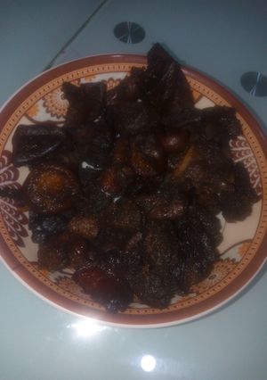 A picture of Fried offal.