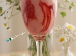 صورة لوصفة ميلك شيك الفراولة 🍓 Strawberry Milkshake