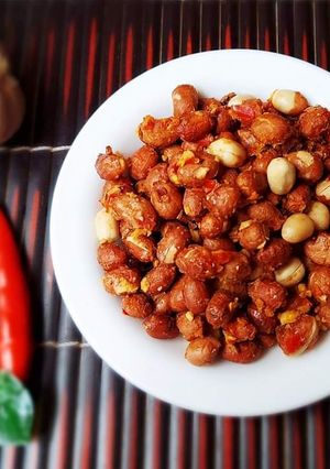 Hình của món Đậu PHỘNG rang tỏi ớt với NCKD 🥜.