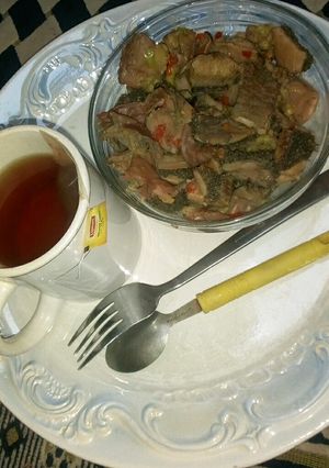 A picture of Offal's pepper soup.