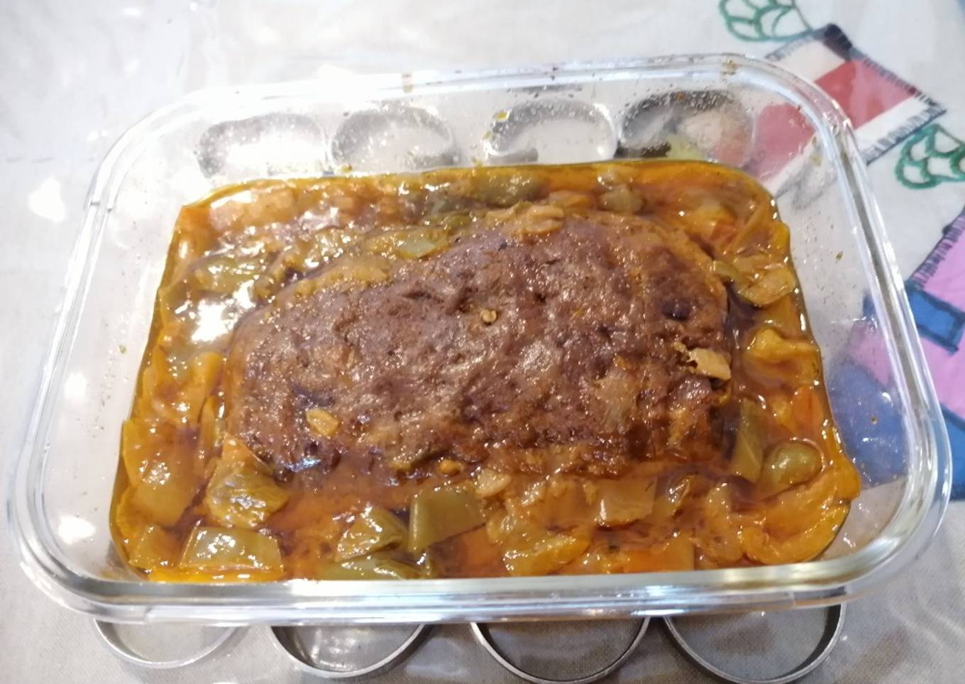 266. Redondo de No ternera relleno de pimientos a la mexicana