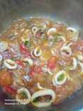 Cumi saus asam manis pedes