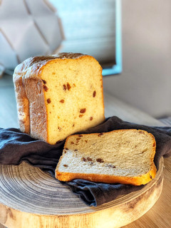 Una foto de Pan dulce de pasas muy esponjoso con panificadora del Lidl 2020