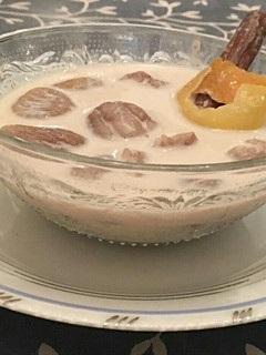 Una foto de Sopa dulce de castañas