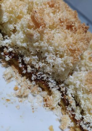 Una foto de Tarta de coco y dulce de leche