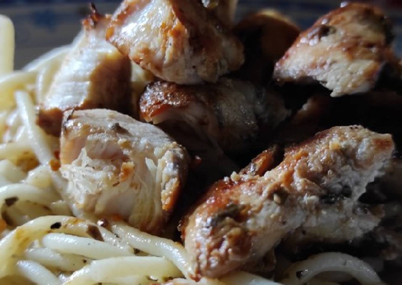Italian herbs chicken grill with honey