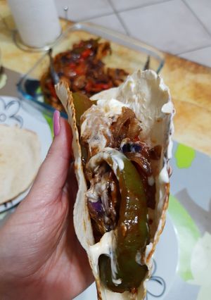 Una foto de Tacos de pollo