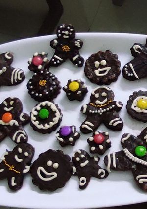 A picture of Chocolate Ginger bread cookies.