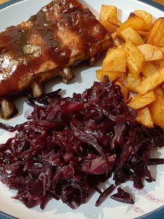 Párolt lilakáposzta recept fotója