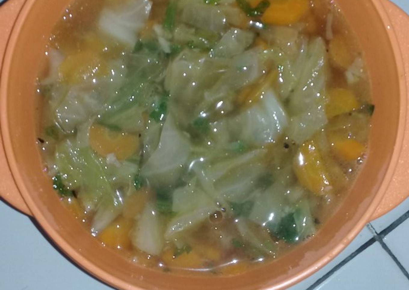 Sop sayur sederhana ala anak kos #nyom-nyom