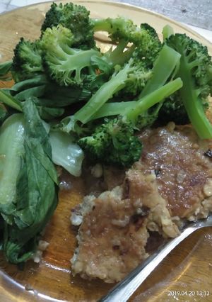 Foto resep Tempe steak saus tiram(DietKu)