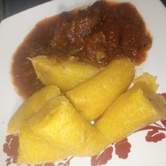 A picture of Boiled plantain.