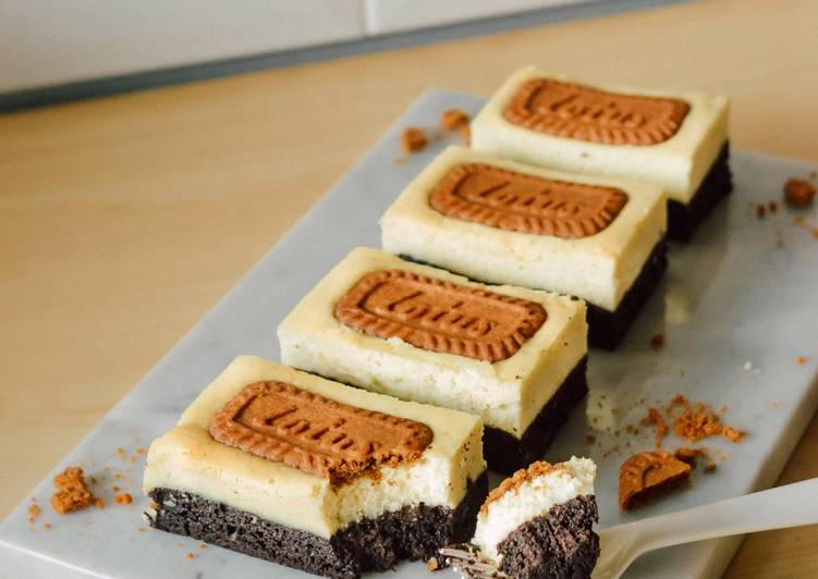 Resep Lotus Brownie Cheesecake Anti Gagal