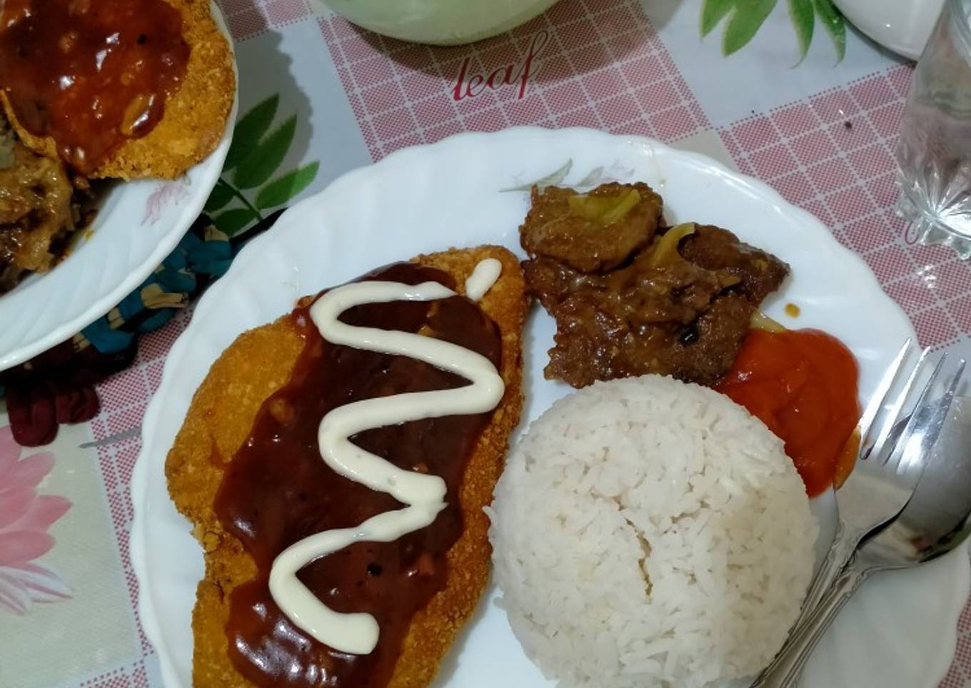 Steak ayam chiken katsu