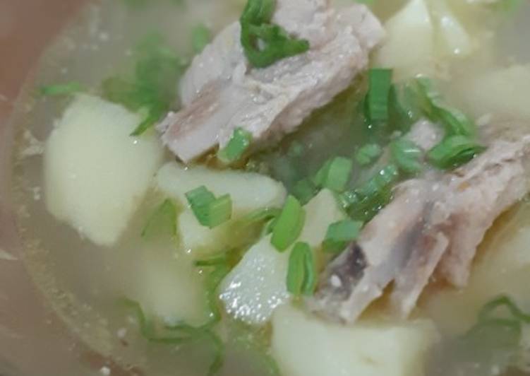 Soto Iga Babi rumahan (non halal)