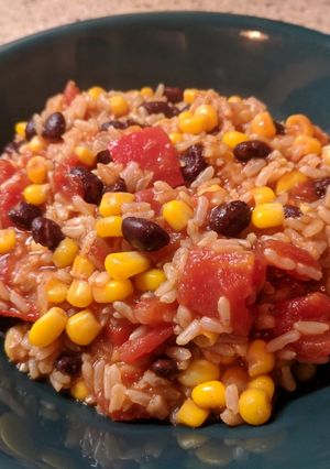 A picture of Vegan Pressure Cooker Beans & Rice.