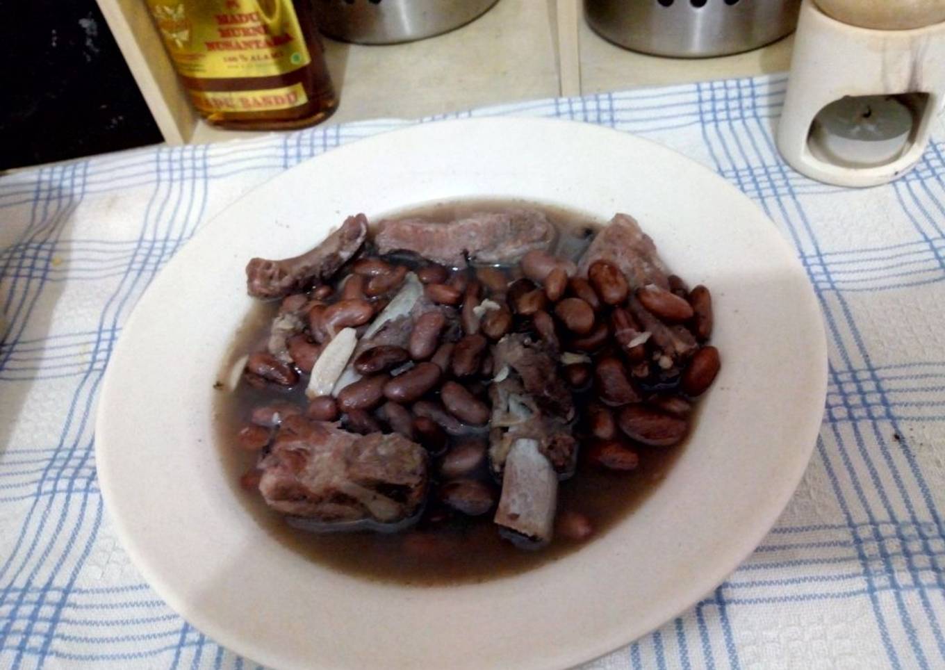 Iga babi kacang merah / Baikut kacang merah / bakut kacang merah