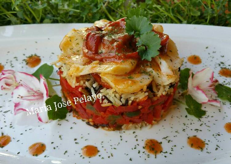 Timbal de arroz salvaje Receta de Maria Jose Pelayo Rodriguez Cookpad