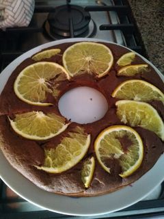 Una foto de Budín integral vegano de chocolate y naranja