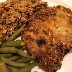 A picture of Baked Ranch Parmesan Pork Chops.