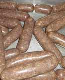 Chorizos caseros de vaca