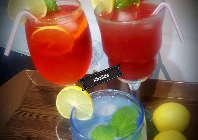 Steps to Make Speedy Watermelon, lemonade and laal sharbat