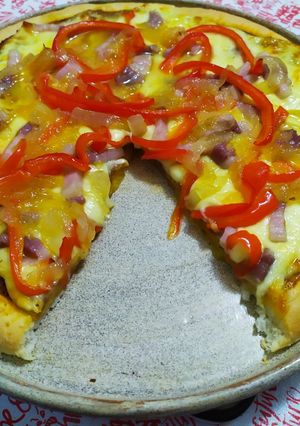 Una foto de Pizza