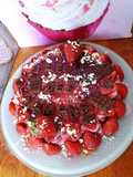 Bavarois aux fraises 🍓 coeur aux fruits rouges 😋