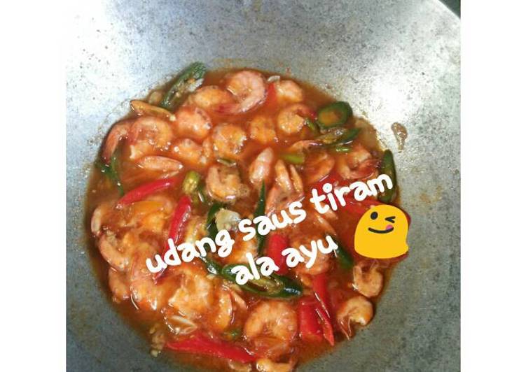 Resep Tumis Udang saus tiram yang Enak Banget