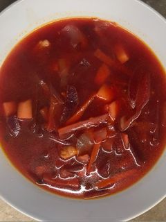 Borscs leves recept fotója