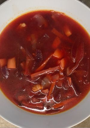 Borscs leves recept fotĂłja
