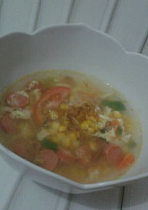 Foto resep Sup Jagung Telur